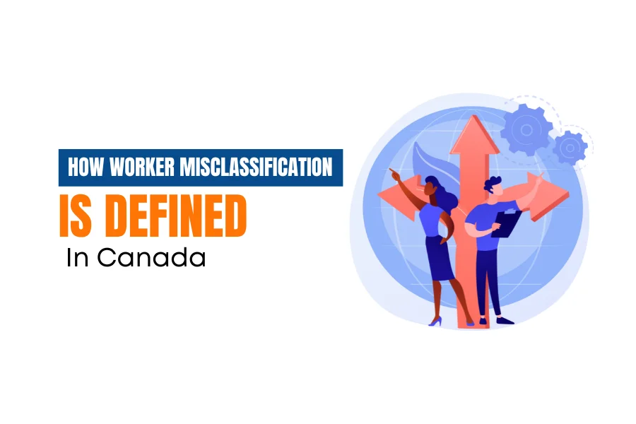 How worker misclassification is defined in Canada