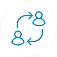 Icon of two persons working